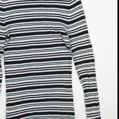 Primark Womens Blue Striped  Pullover Jumper Size 10
