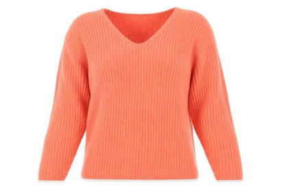 Bonmarché Womens Orange Pullover Jumper Size M