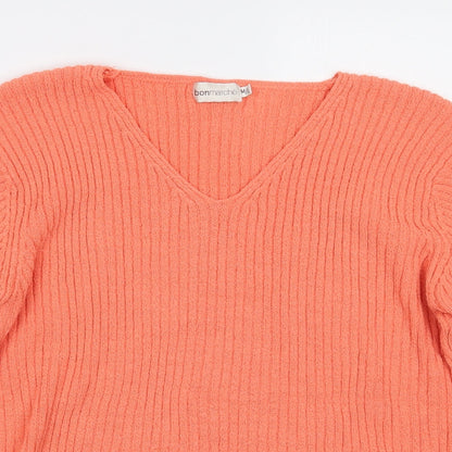 Bonmarché Womens Orange   Pullover Jumper Size M