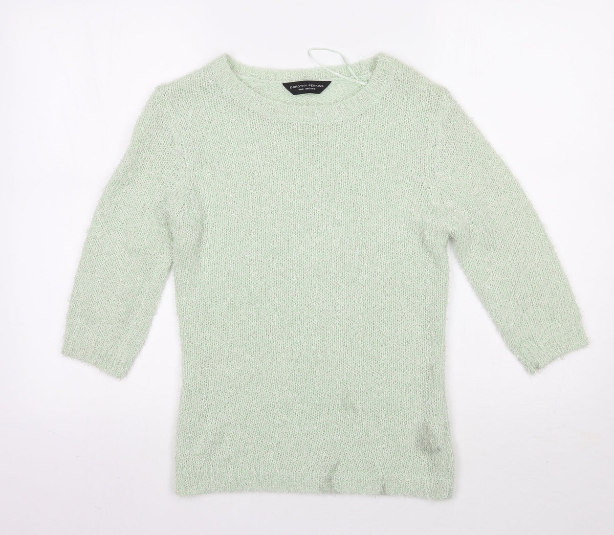 Additional front view of Dorothy Perkins women’s green jumper, size UK 10