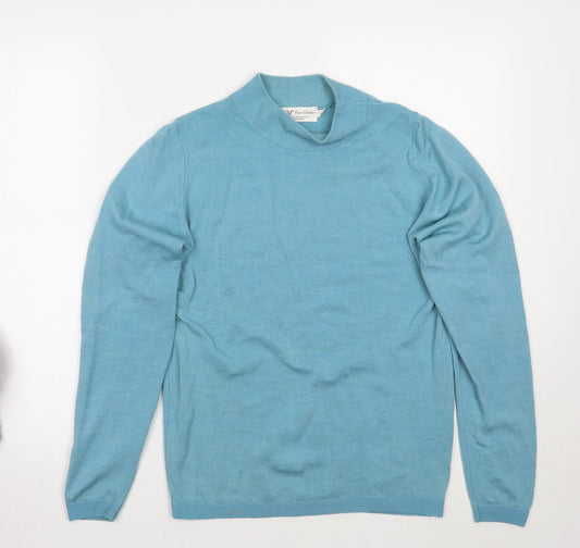 Womens UK Size S EWM Blue Pullover Jumper