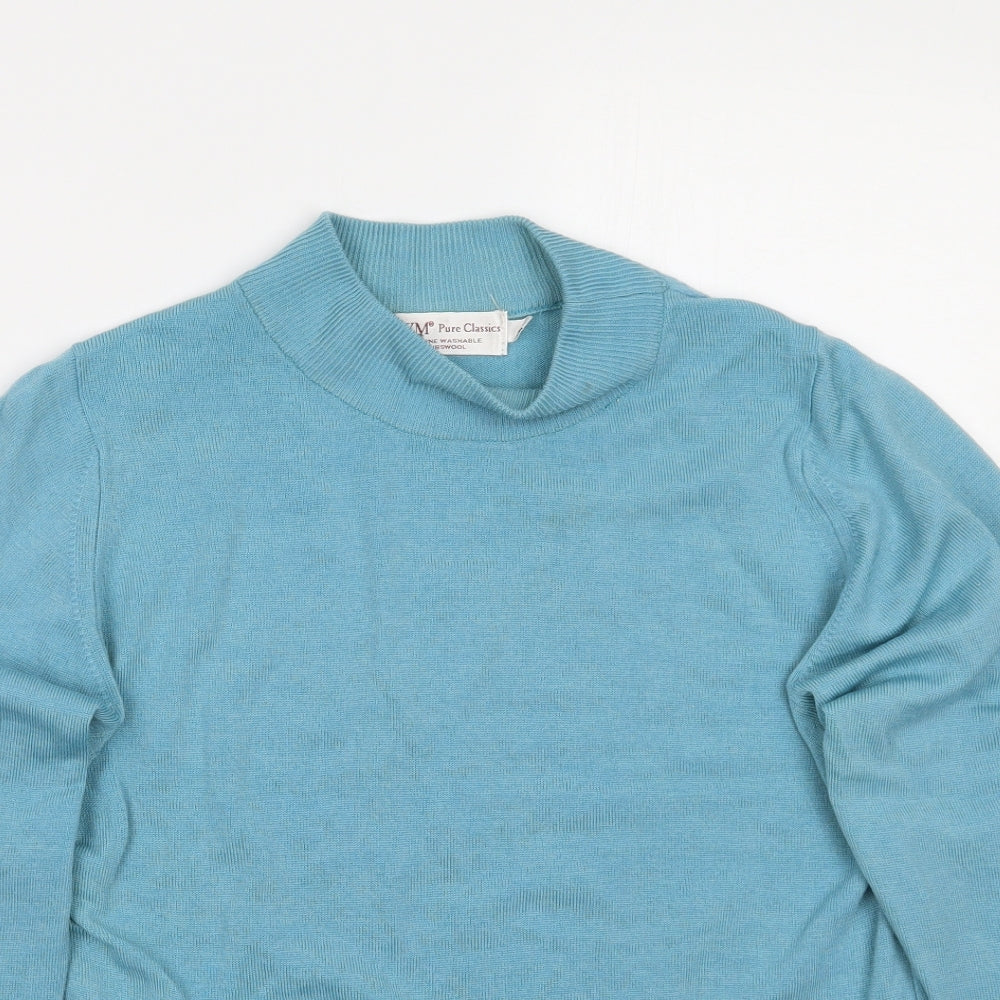 Womens UK Size S EWM Blue Pullover Jumper