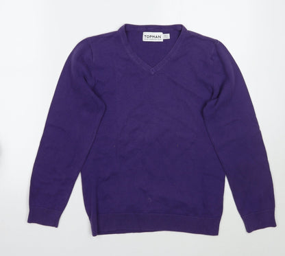 Womens UK Size XS Topman Purple Pullover Jumper