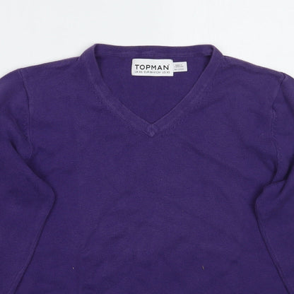 Womens UK Size XS Topman Purple Pullover Jumper