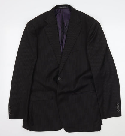 Mens UK Size 38 Greenwoods Regular Black Suit Jacket