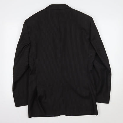 Mens UK Size 38 Greenwoods Regular Black Suit Jacket