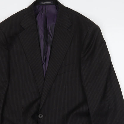Mens UK Size 38 Greenwoods Regular Black Suit Jacket