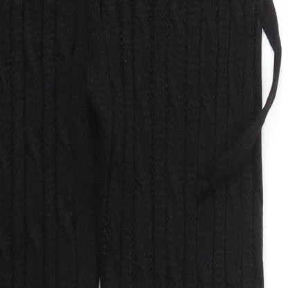 Preworn Womens Black Solid Knit  Pyjama Pants Size XS