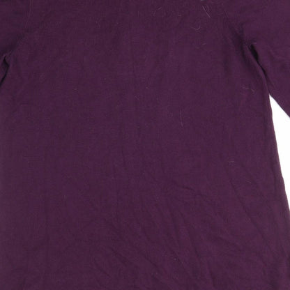 Ann Taylor Womens Purple   Cardigan Jumper Size M