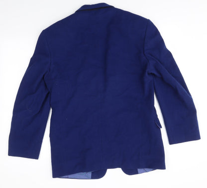Womens UK Size M M&S Blue Overcoat