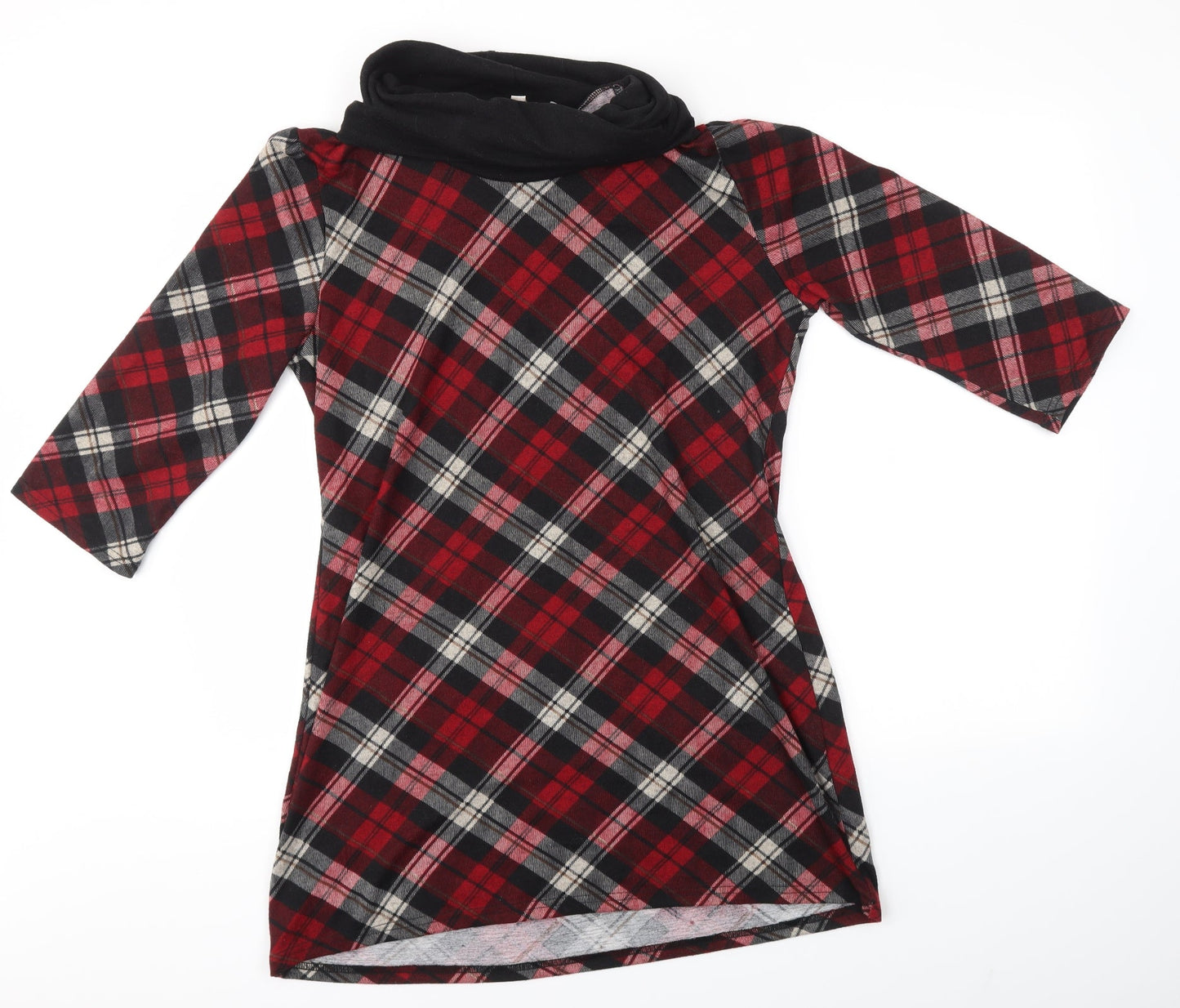 NABELLA Womens Red Check  Jumper Dress  Size S