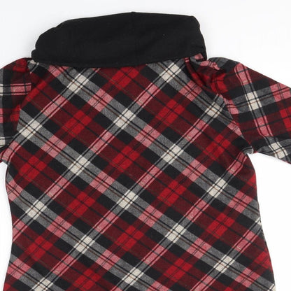 NABELLA Womens Red Check  Jumper Dress  Size S