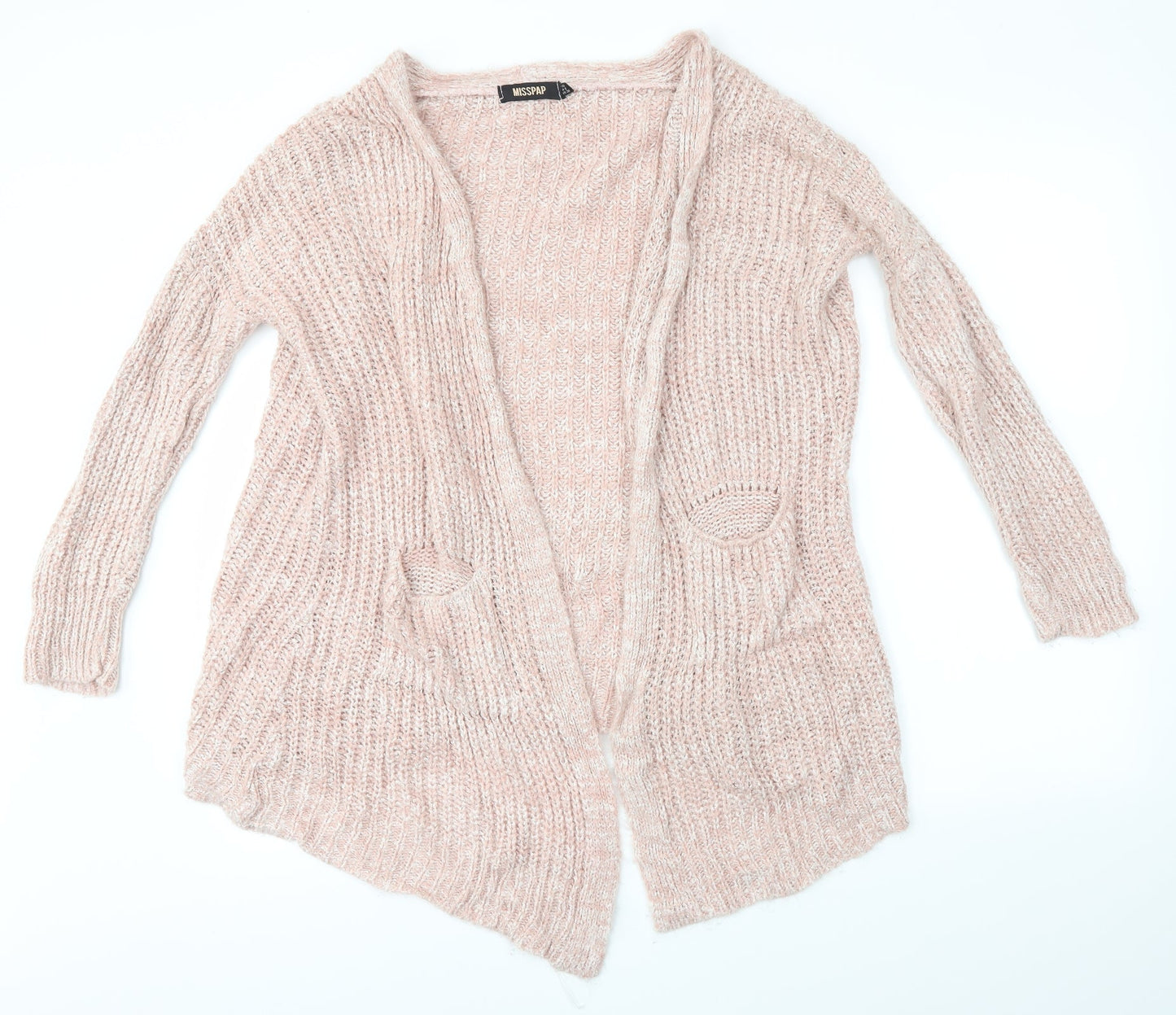 Womens UK Size 10 Misspap Pink Cardigan Jumper