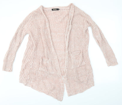 Womens UK Size 10 Misspap Pink Cardigan Jumper