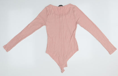 Select Womens Pink   Bodysuit One-Piece Size 10