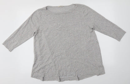 Womens UK Size 14 Phase Eight Grey Basic T-Shirt