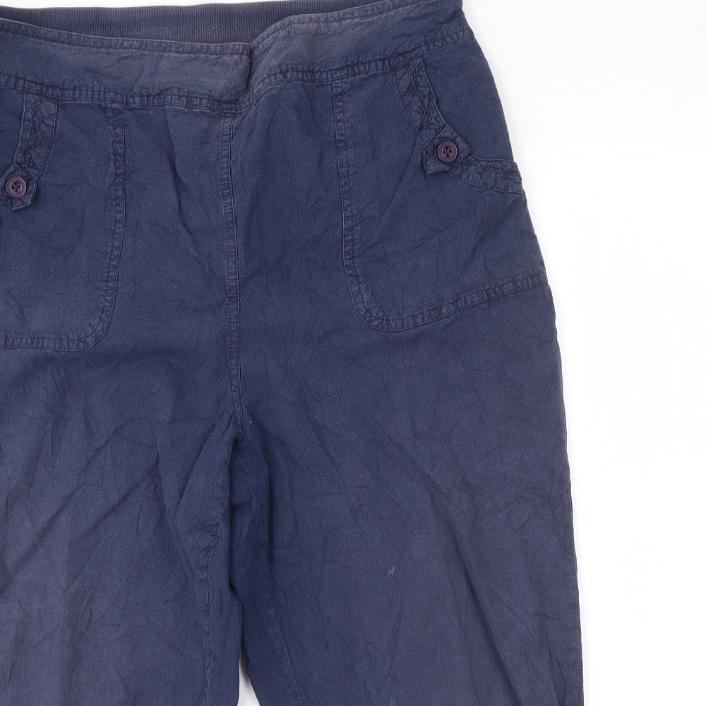 Womens UK Size 16 ISLE Regular Fit Sweatpants Blue Trousers