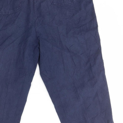 Womens UK Size 16 ISLE Regular Fit Sweatpants Blue Trousers