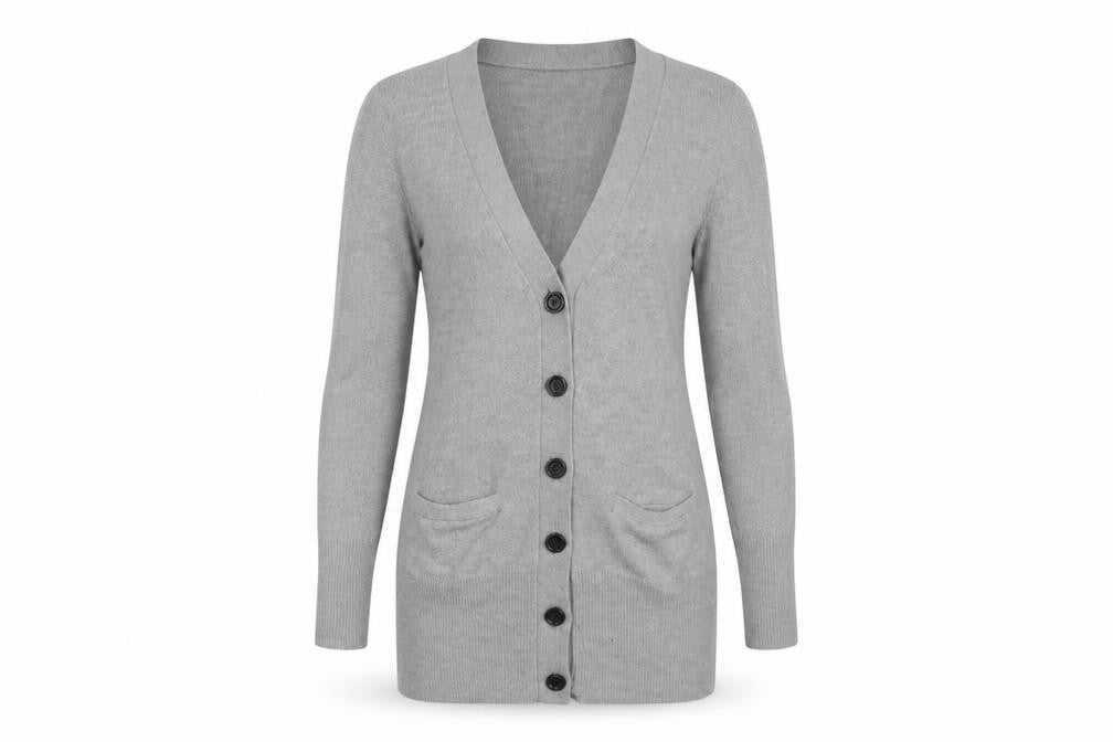 Womens UK Size XS Gap Grey Cardigan Jumper