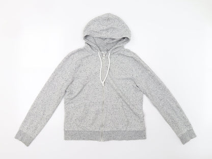 H&M Womens Grey   Henley Hoodie Size M