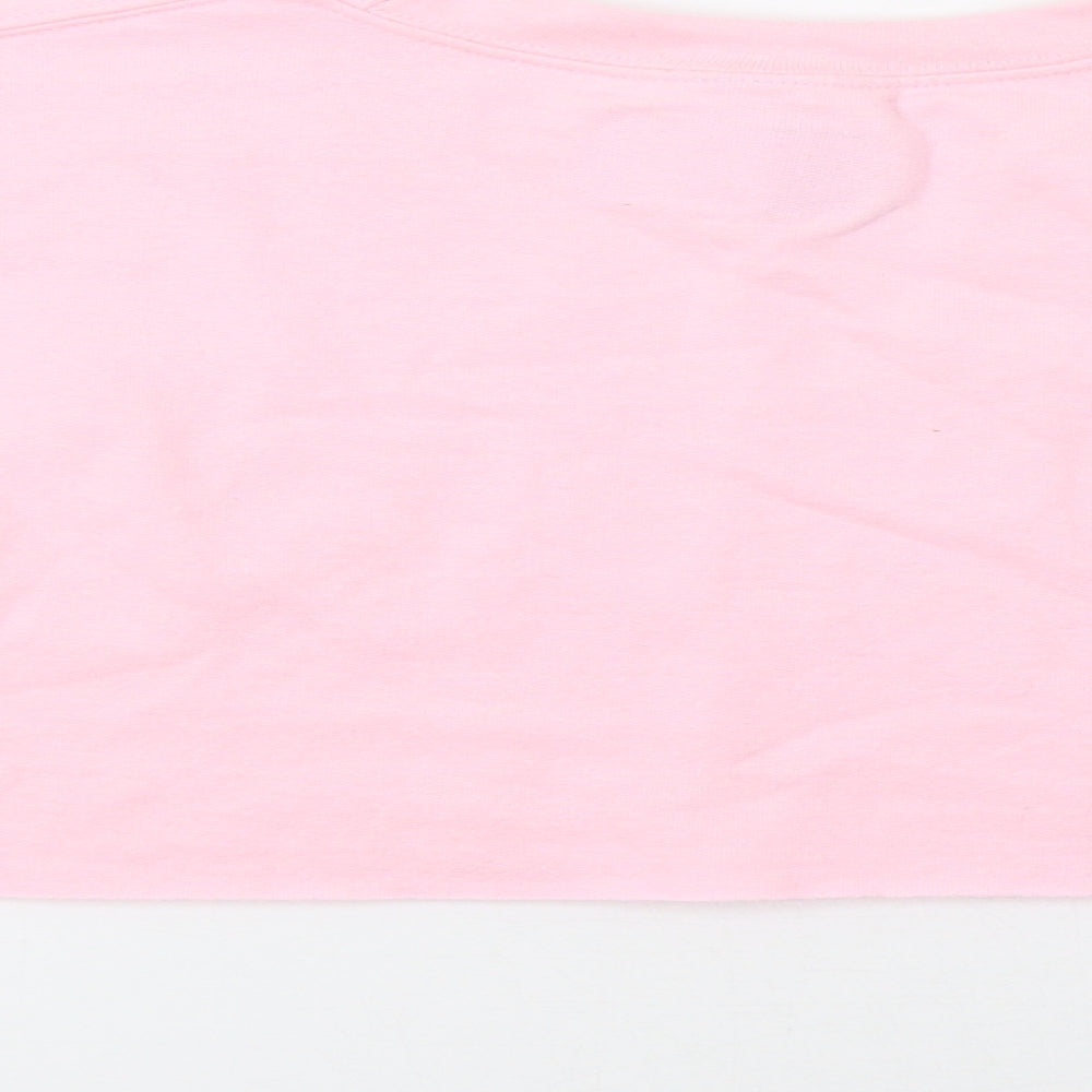 Pretty Little Thing Womens Pink   Pullover Sweatshirt Size S  - Xmas Santa
