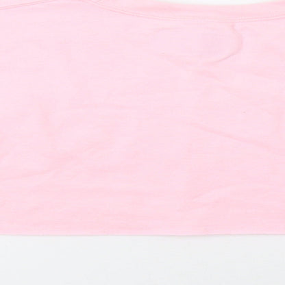 Pretty Little Thing Womens Pink   Pullover Sweatshirt Size S  - Xmas Santa