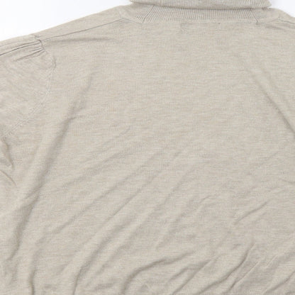 Womens UK Size XL BM Beige Pullover Jumper