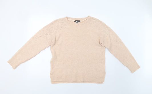 Primark Womens Pink   Pullover Jumper Size S  - Embellished