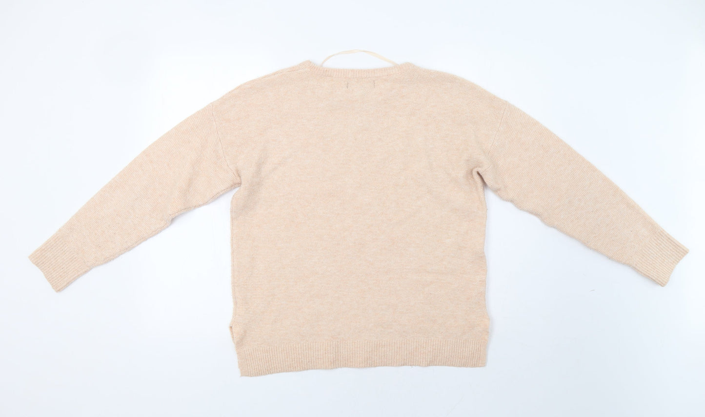 Primark Womens Pink   Pullover Jumper Size S  - Embellished