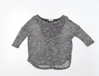 Womens UK Size S Ginger G Grey Pullover Jumper