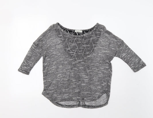 Womens UK Size S Ginger G Grey Pullover Jumper