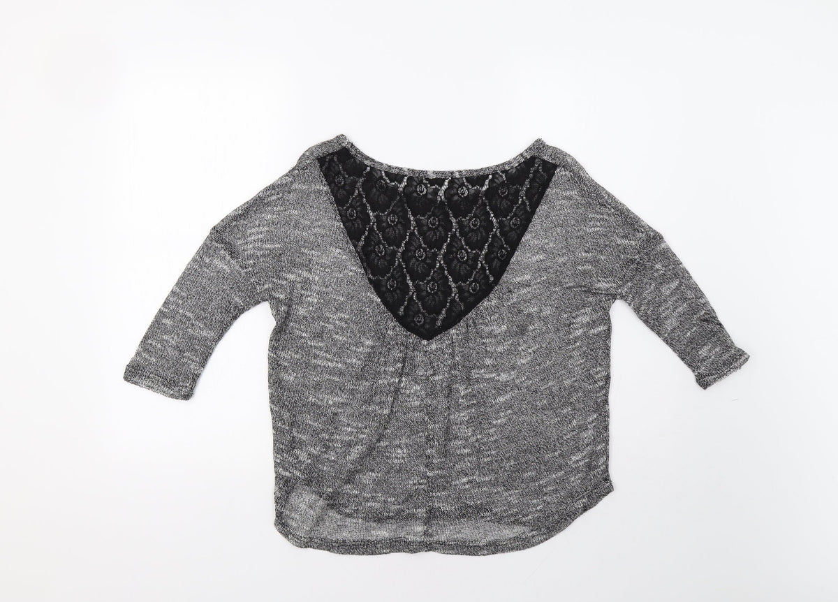 Womens UK Size S Ginger G Grey Pullover Jumper