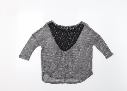 Womens UK Size S Ginger G Grey Pullover Jumper
