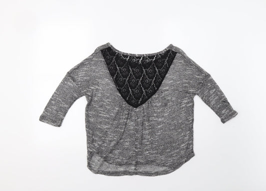 Womens UK Size S Ginger G Grey Pullover Jumper