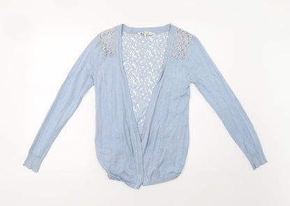Womens UK Size 8 Peacocs Blue Cardigan Jumper