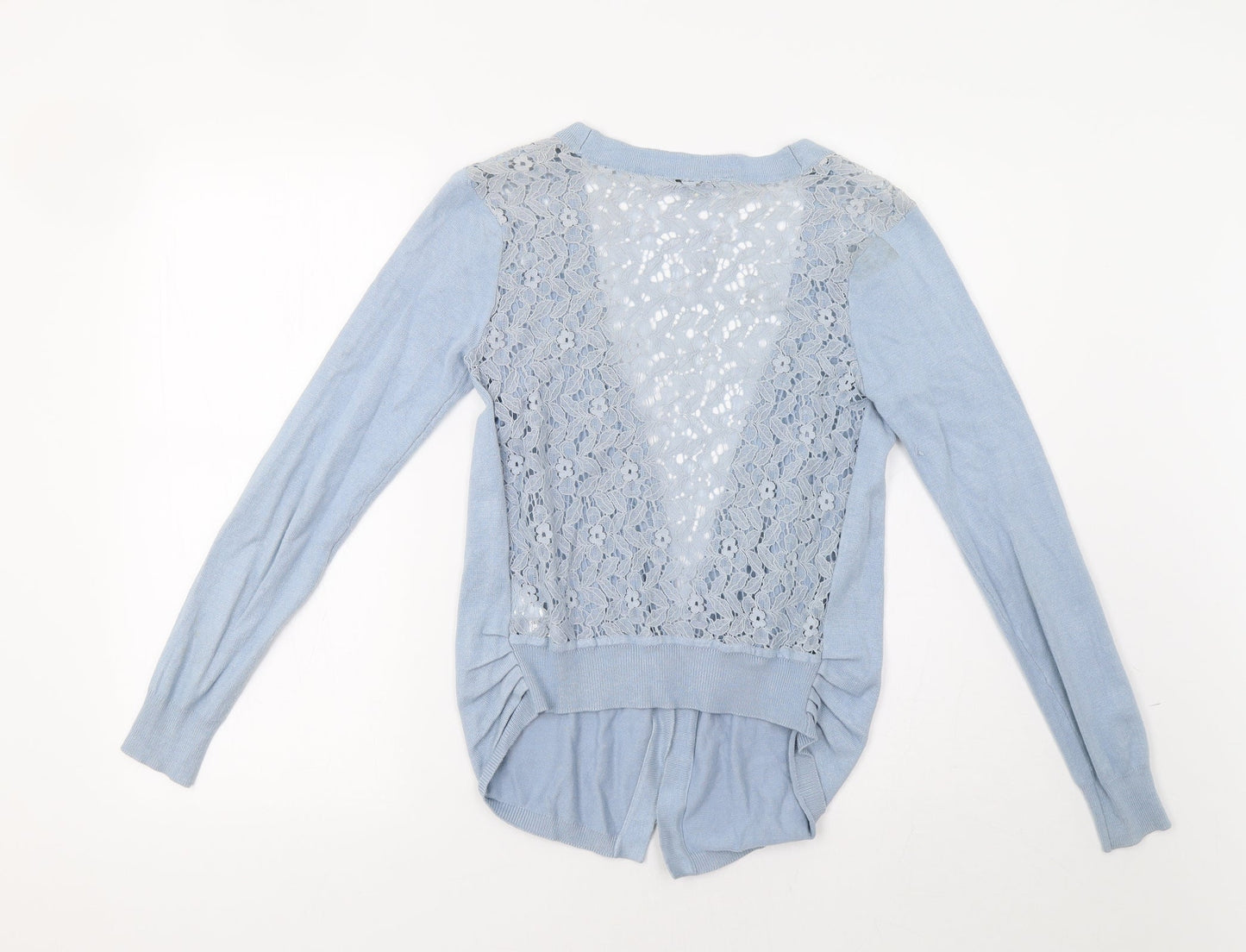 Womens UK Size 8 Peacocs Blue Cardigan Jumper
