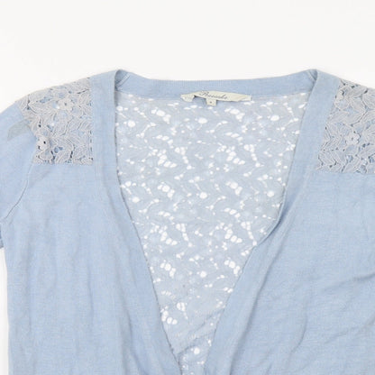 Womens UK Size 8 Peacocs Blue Cardigan Jumper
