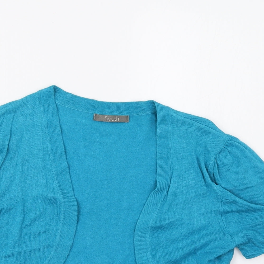 Womens UK Size 10 South Blue Shrug Jumper