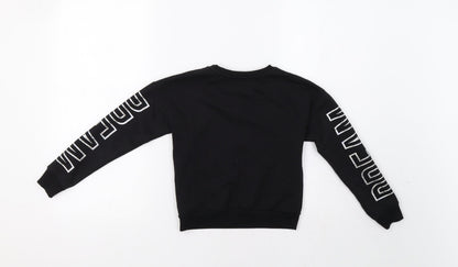 Primark Girls Black   Pullover Sweatshirt Size 7-8 Years  - Be You