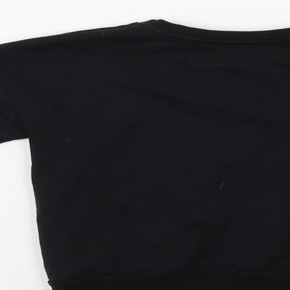 Primark Girls Black   Pullover Sweatshirt Size 7-8 Years  - Be You