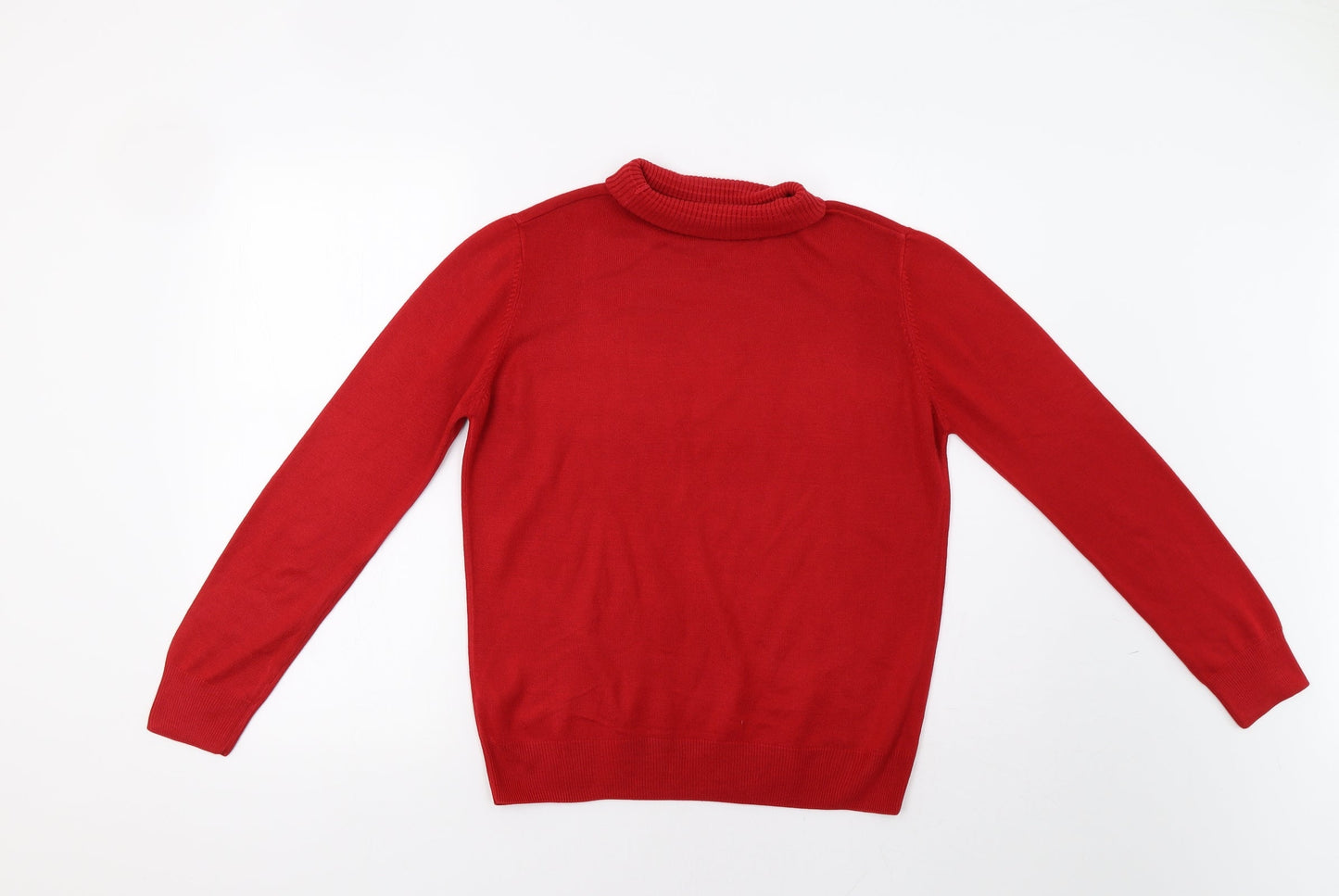 Womens UK Size M Preworn Red Pullover Jumper