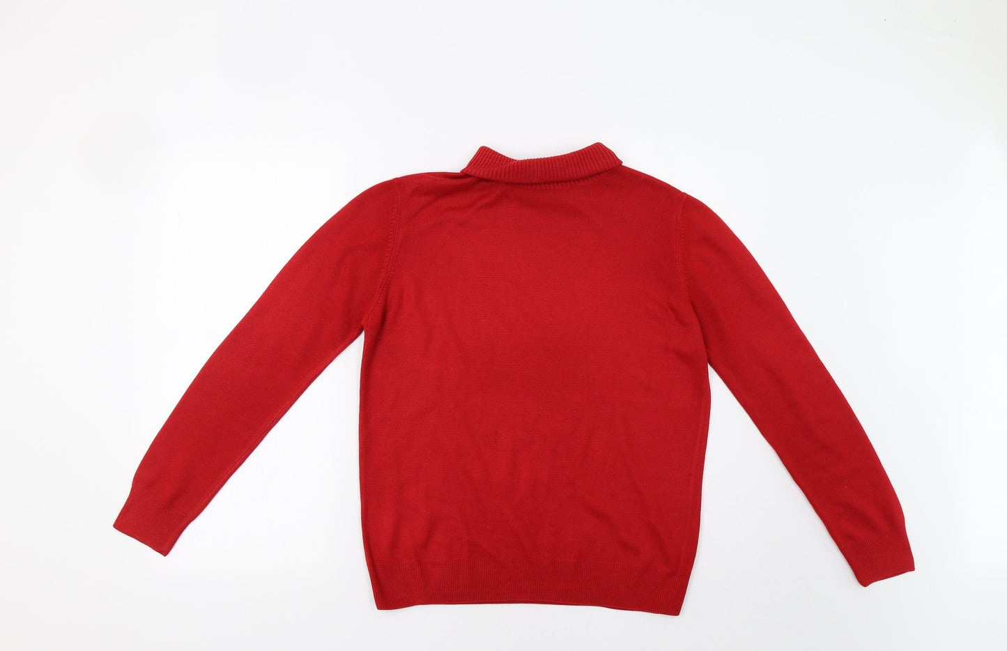 Womens UK Size M Preworn Red Pullover Jumper