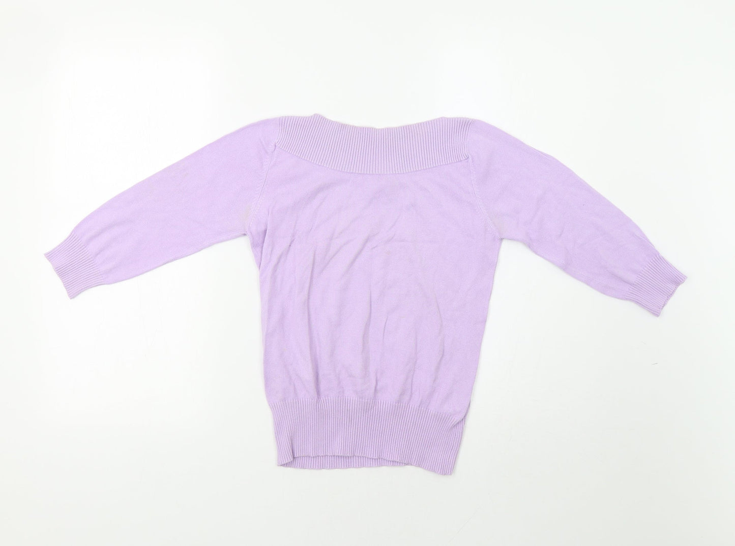 Womens UK Size 8 M&S Purple Pullover Jumper