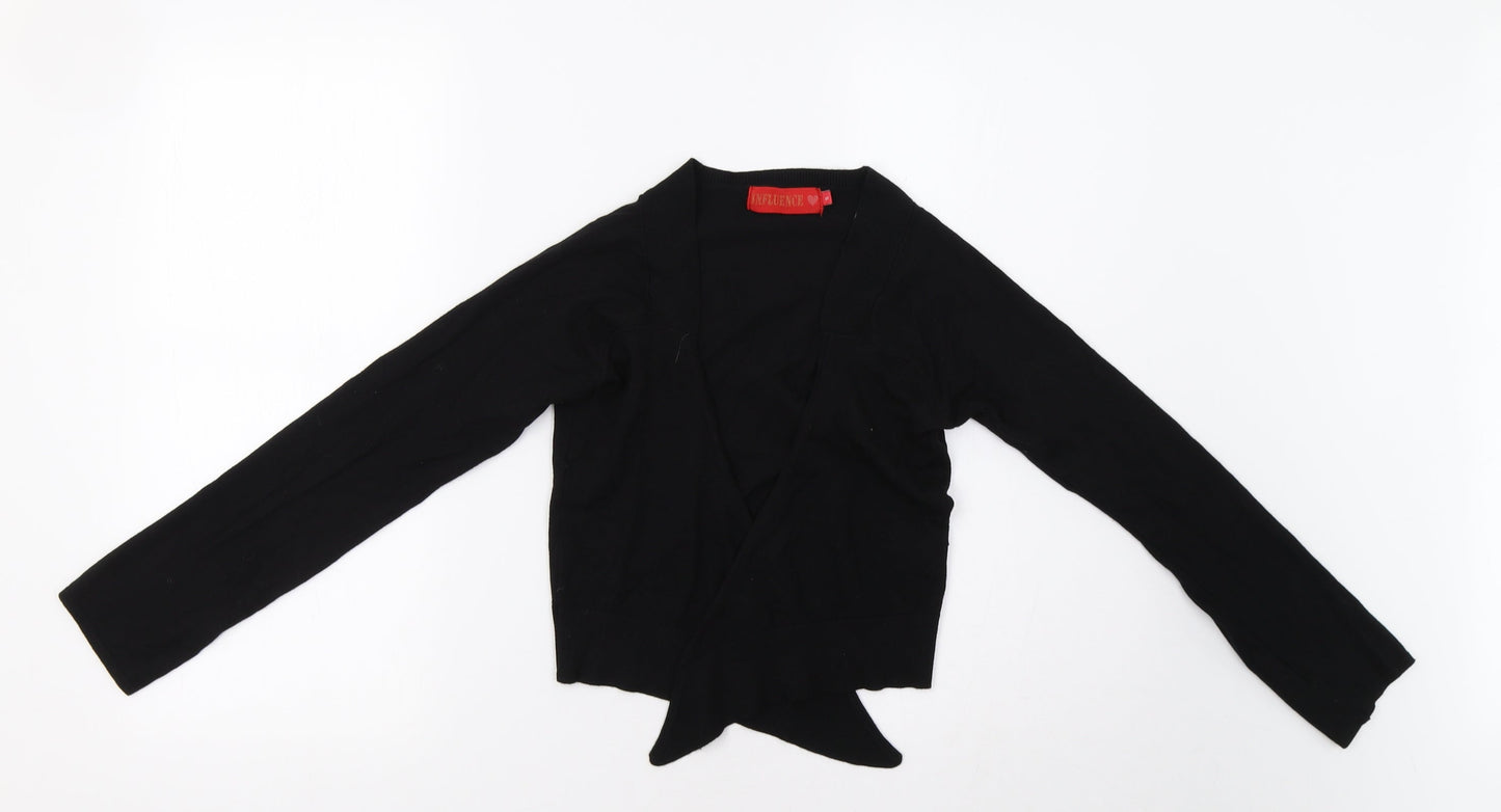 Influence Womens Black   Cardigan Jumper Size S