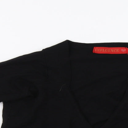 Influence Womens Black   Cardigan Jumper Size S