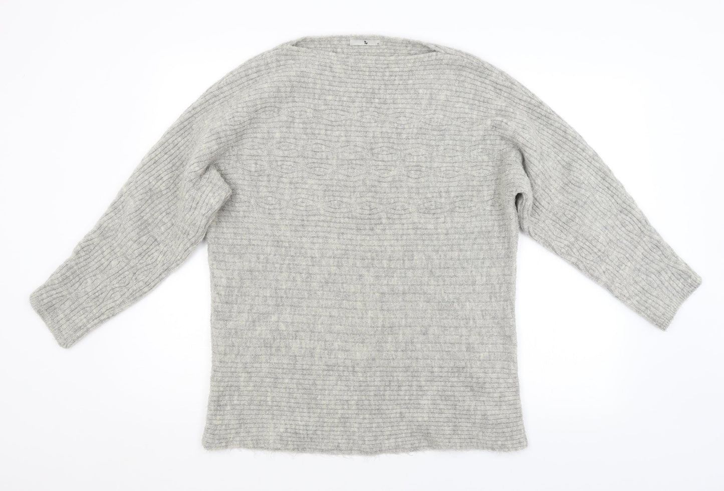 TU Womens Grey   Pullover Jumper Size 16