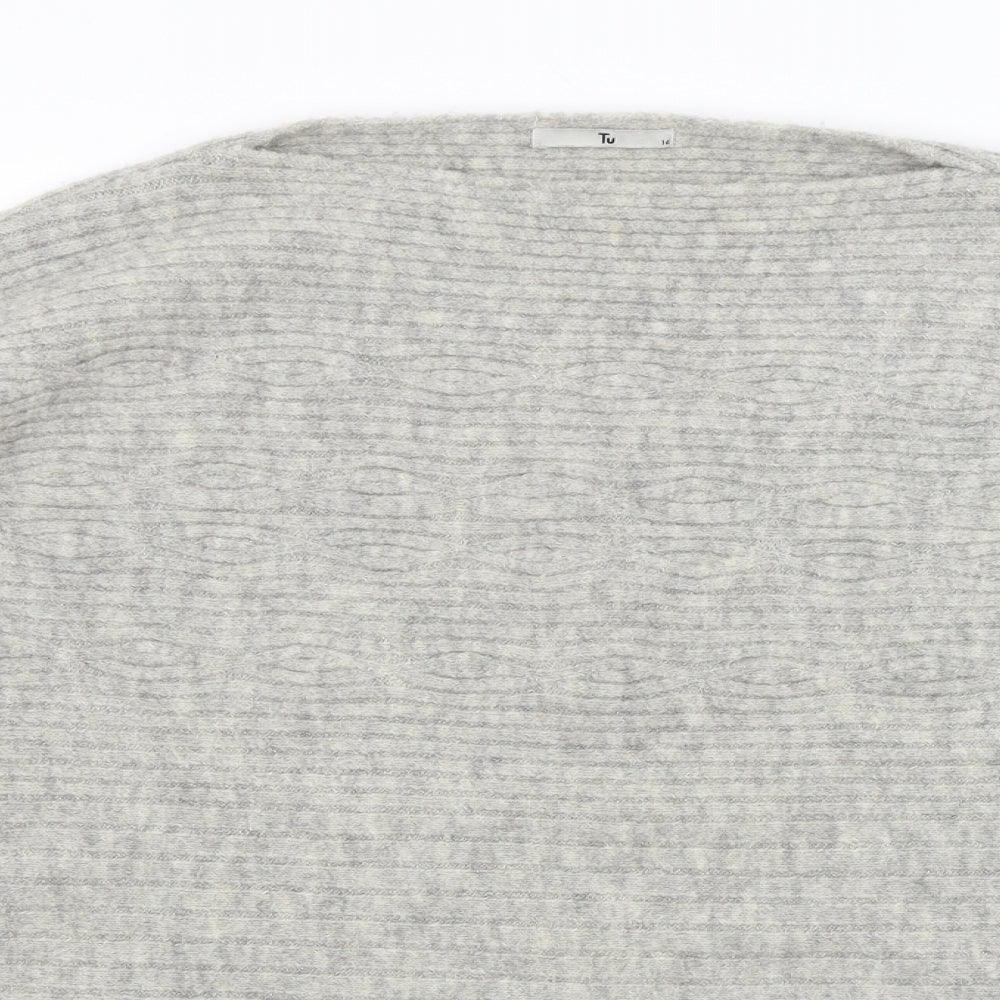 TU Womens Grey   Pullover Jumper Size 16