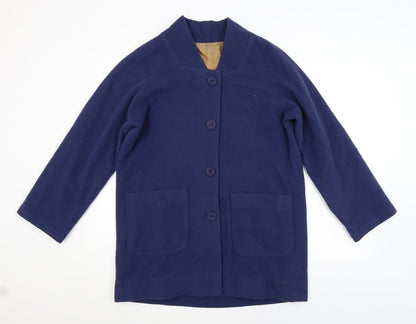 Womens UK Size  Preworn Blue Overcoat