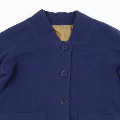 Womens UK Size  Preworn Blue Overcoat