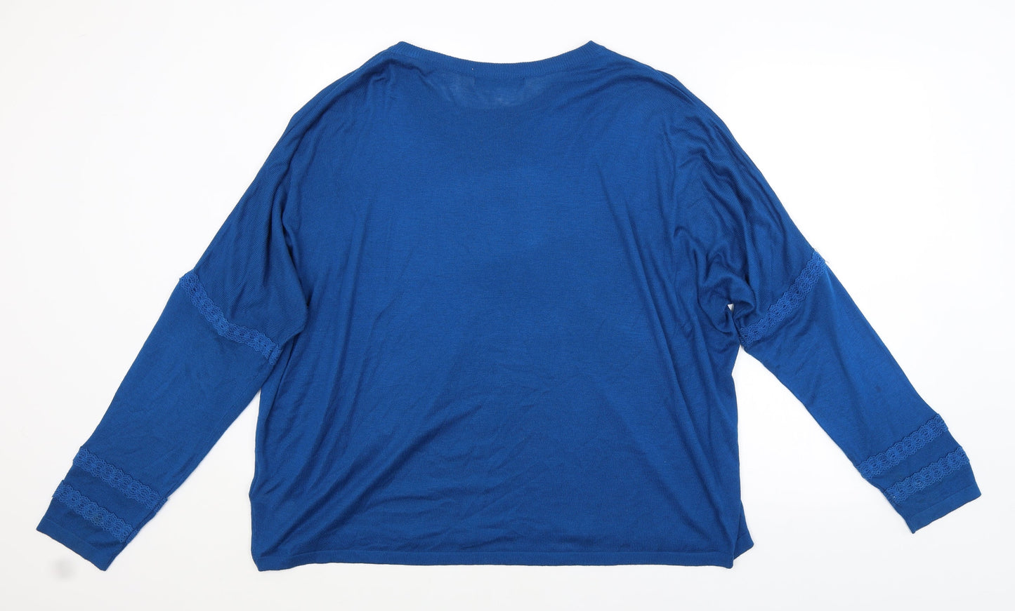 Womens UK Size XL M&S Blue Pullover Jumper